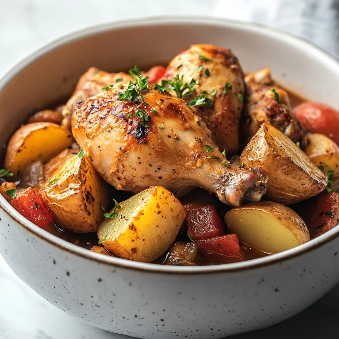 Easy Crockpot Chicken and Potatoes