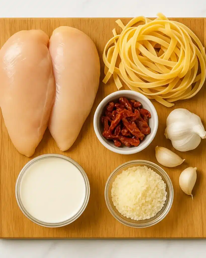 Easy Marry Me Chicken Pasta Recipe 11 Pasta Ingredients Display