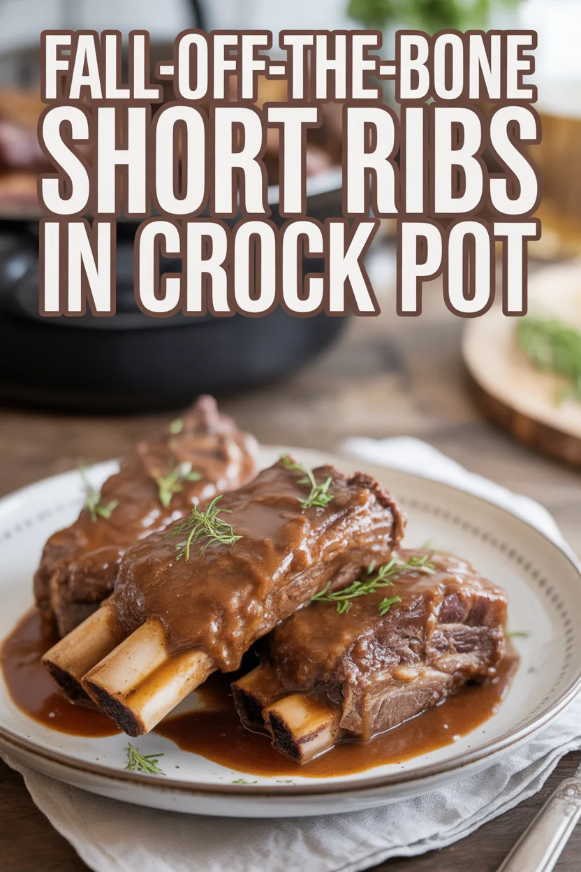 Fall-Off-the-Bone Short Ribs in Crock Pot 28 short ribs