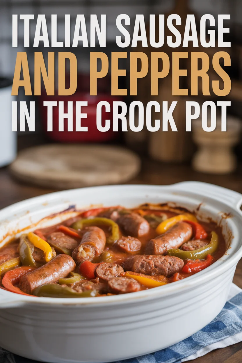 Italian Sausage and Peppers in the Crock Pot 26 sausage and peppers
