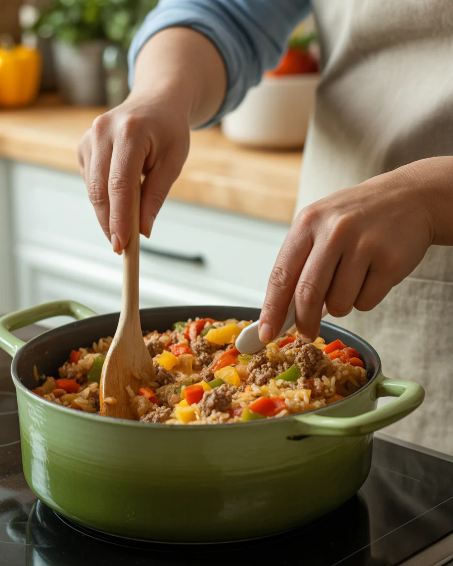 Stuffed Pepper Casserole – Dump & Go Slow Cooker 24 Stuffed Pepper Casserole – Dump & Go Slow Cooker