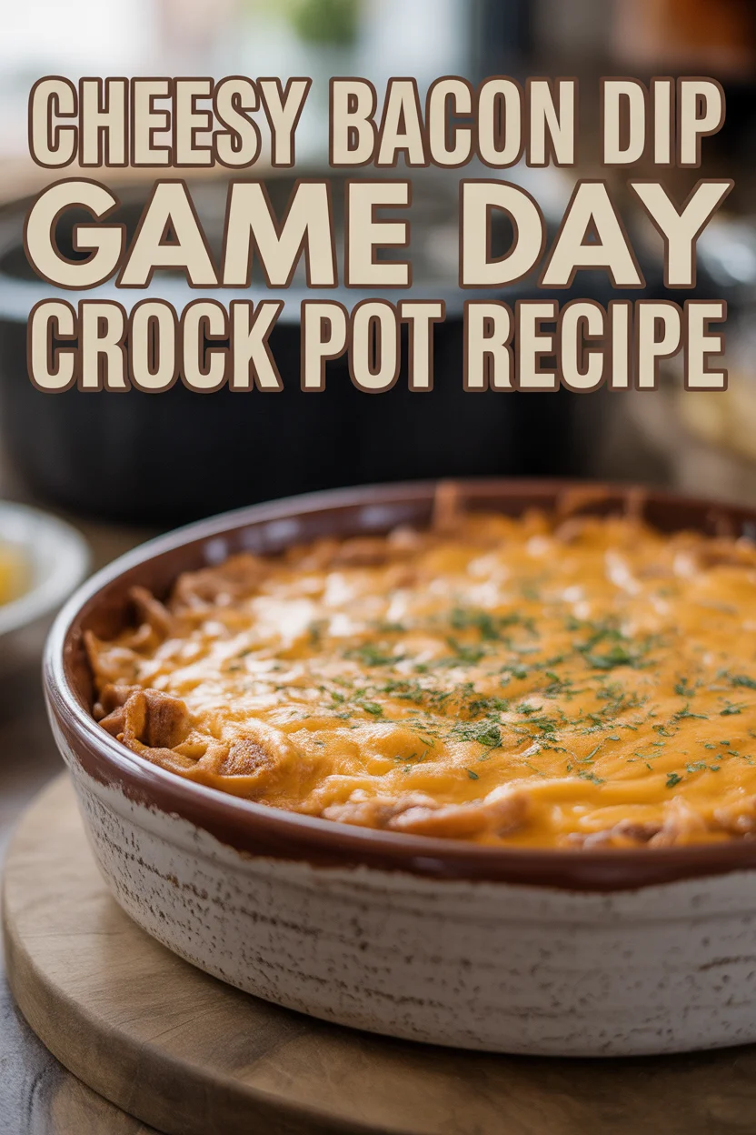 Cheesy Bacon Dip – Game Day Crock Pot Recipe 25 cheesy bacon dip