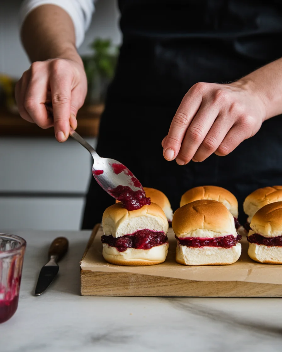 chicken cranberry sliders