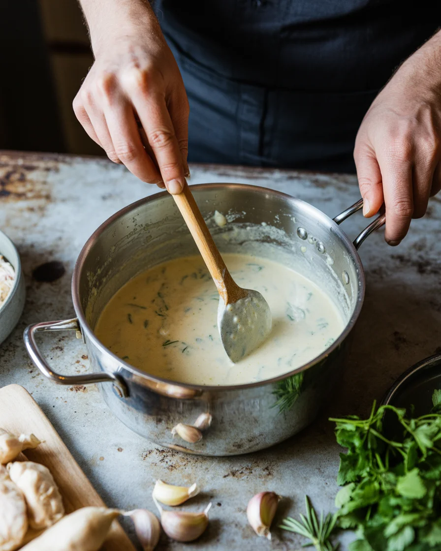 creamy garlic chicken