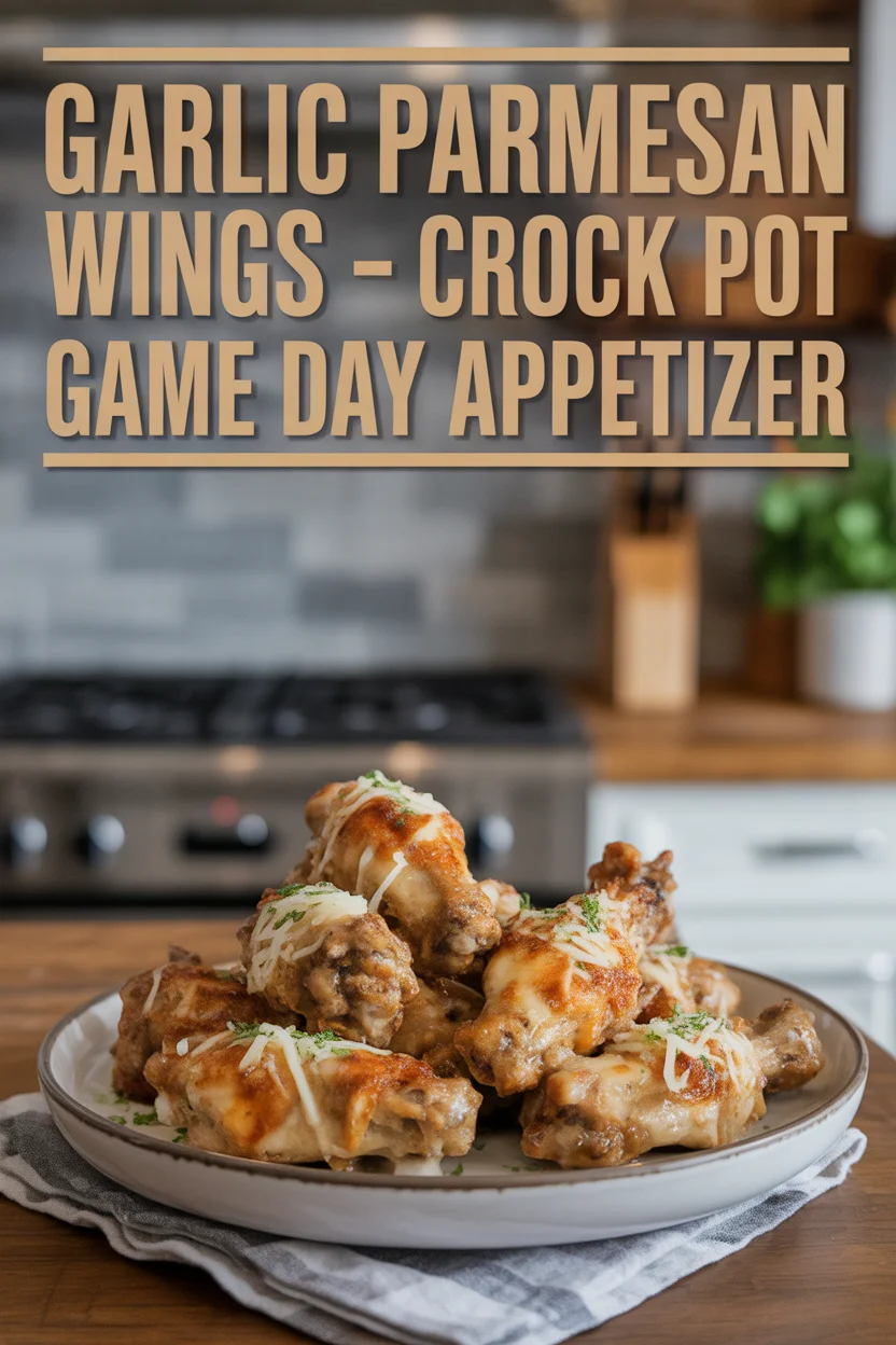 Garlic Parmesan Wings – Crock Pot Game Day Appetizer 31 Garlic Parmesan Wings – Crock Pot Game Day Appetizer