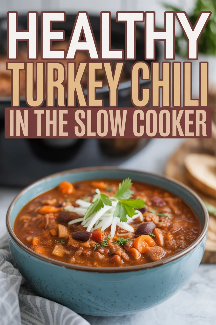 Healthy Turkey Chili in the Slow Cooker 30 Healthy Turkey Chili in the Slow Cooker
