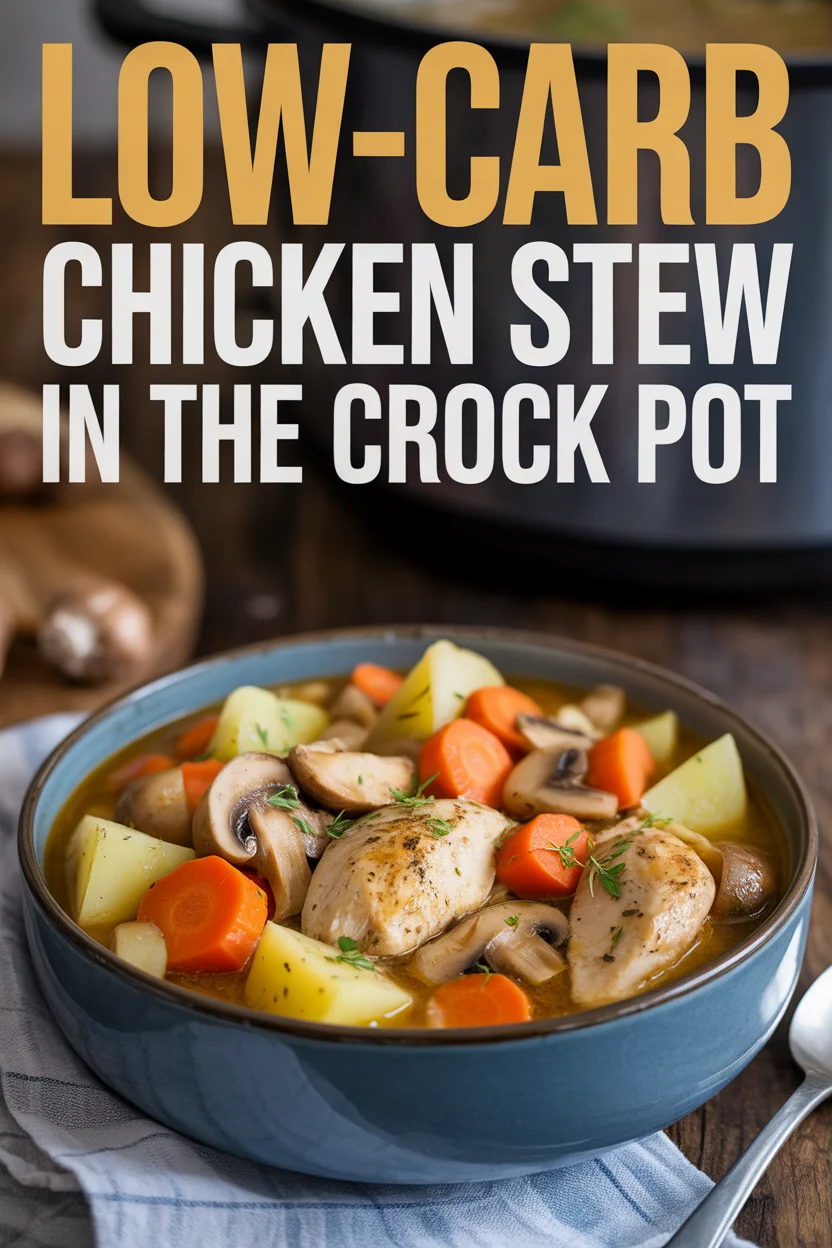 Low-Carb Chicken Stew in the Crock Pot