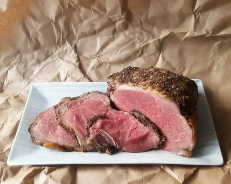 Delicious no-peek beef roast prepared with stew meat and cream of mushroom soup.