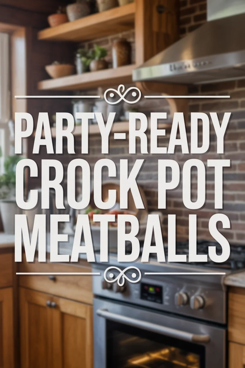 Party-Ready Crock Pot Meatballs