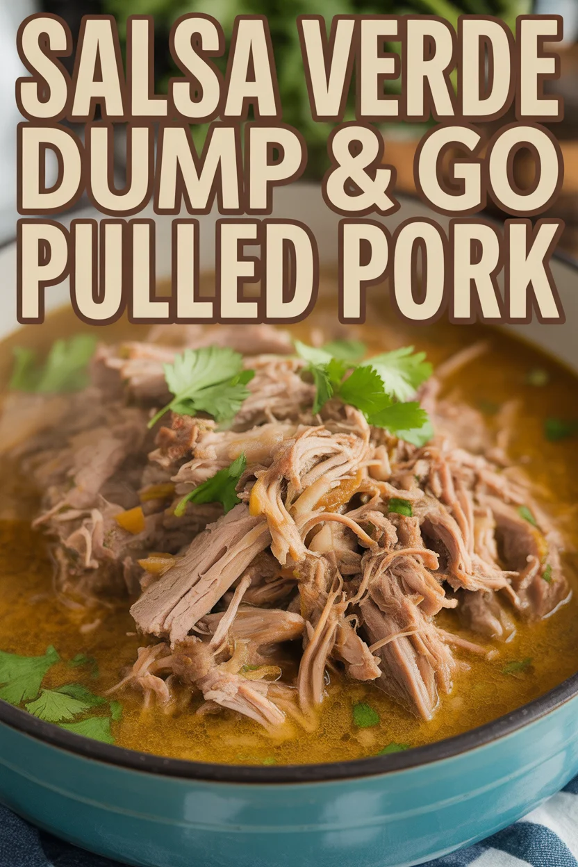 Salsa Verde Dump & Go Pulled Pork 23 salsa verde pulled pork