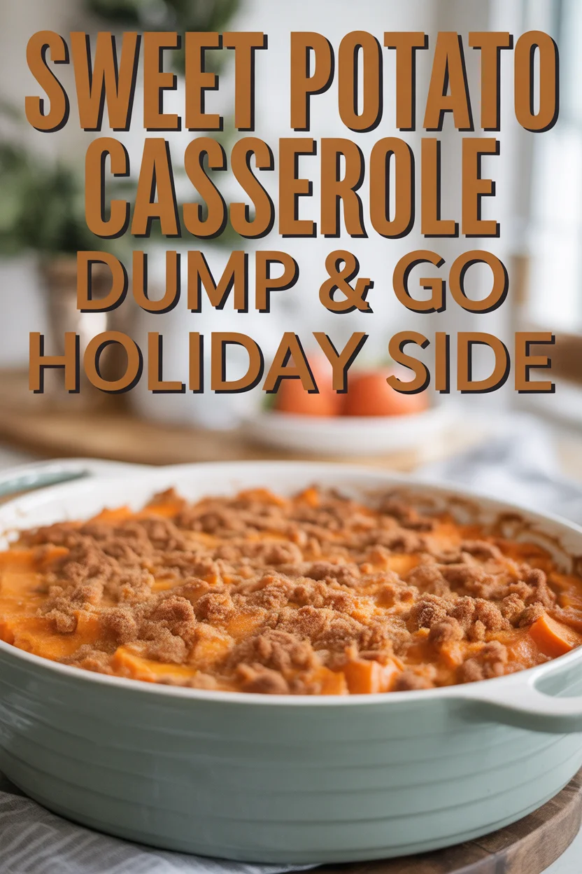 Sweet Potato Casserole – Dump & Go Holiday Side 25 sweet potato casserole