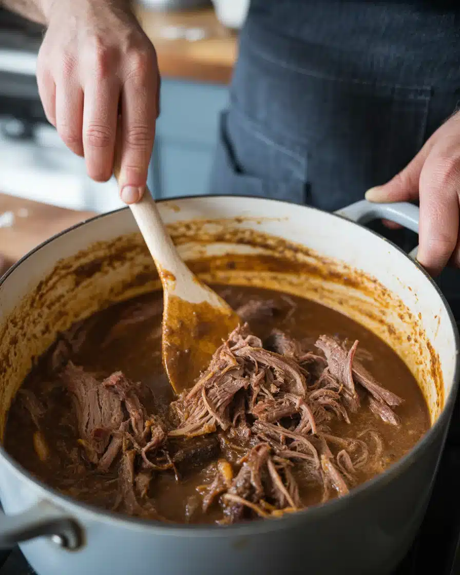 BBQ Pulled Beef – Sweet & Tangy Crock Pot Recipe