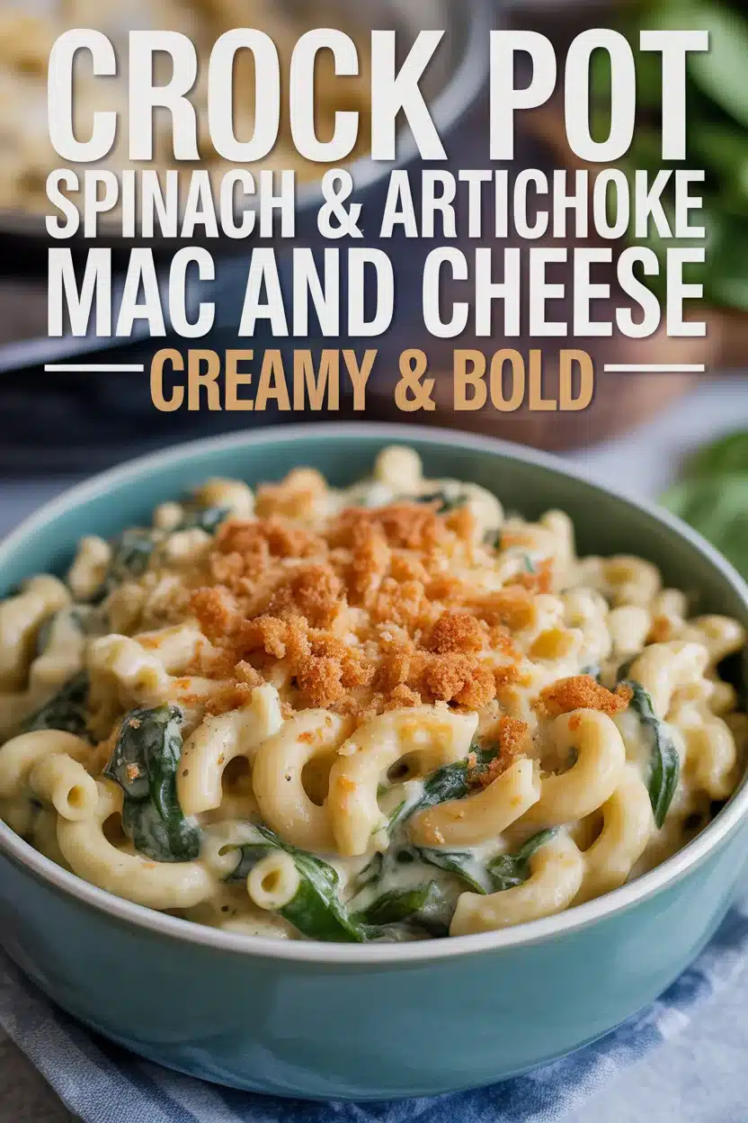 spinach artichoke mac and cheese