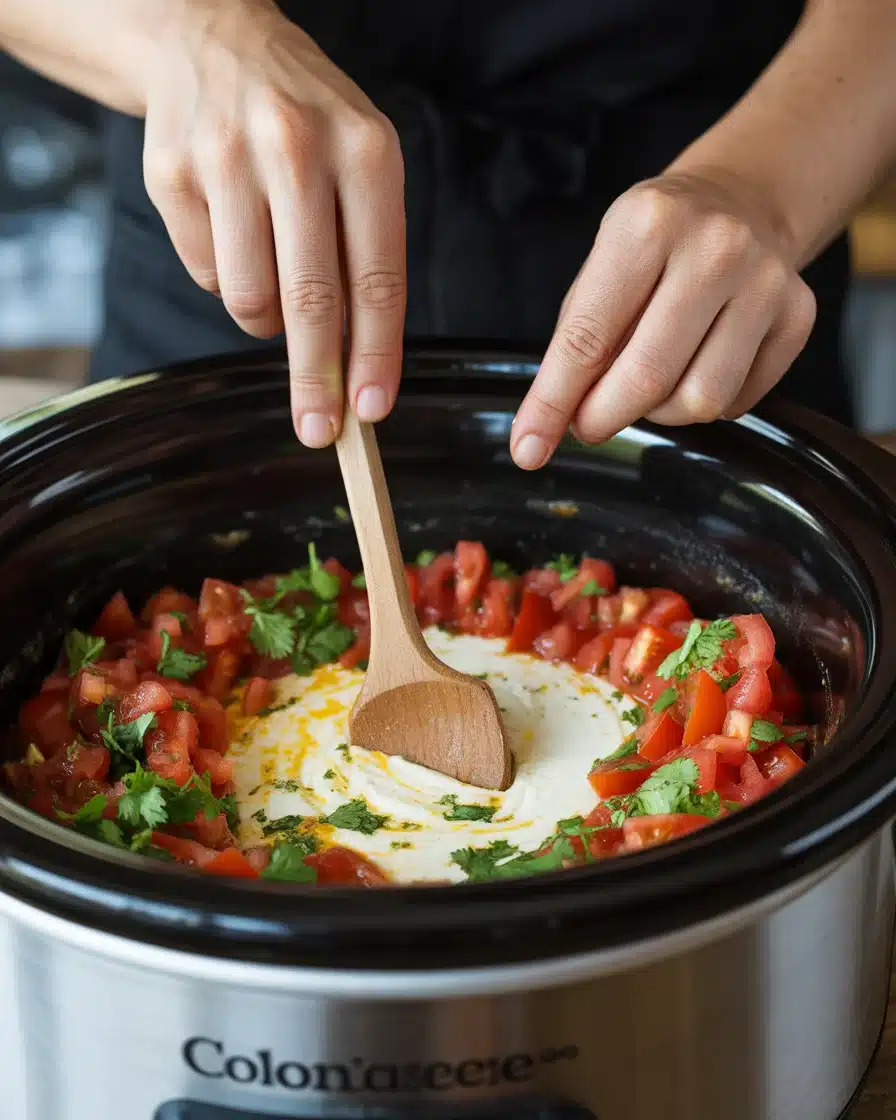 Cheesy Queso Dip with Chorizo (Set & Forget Party Hit)