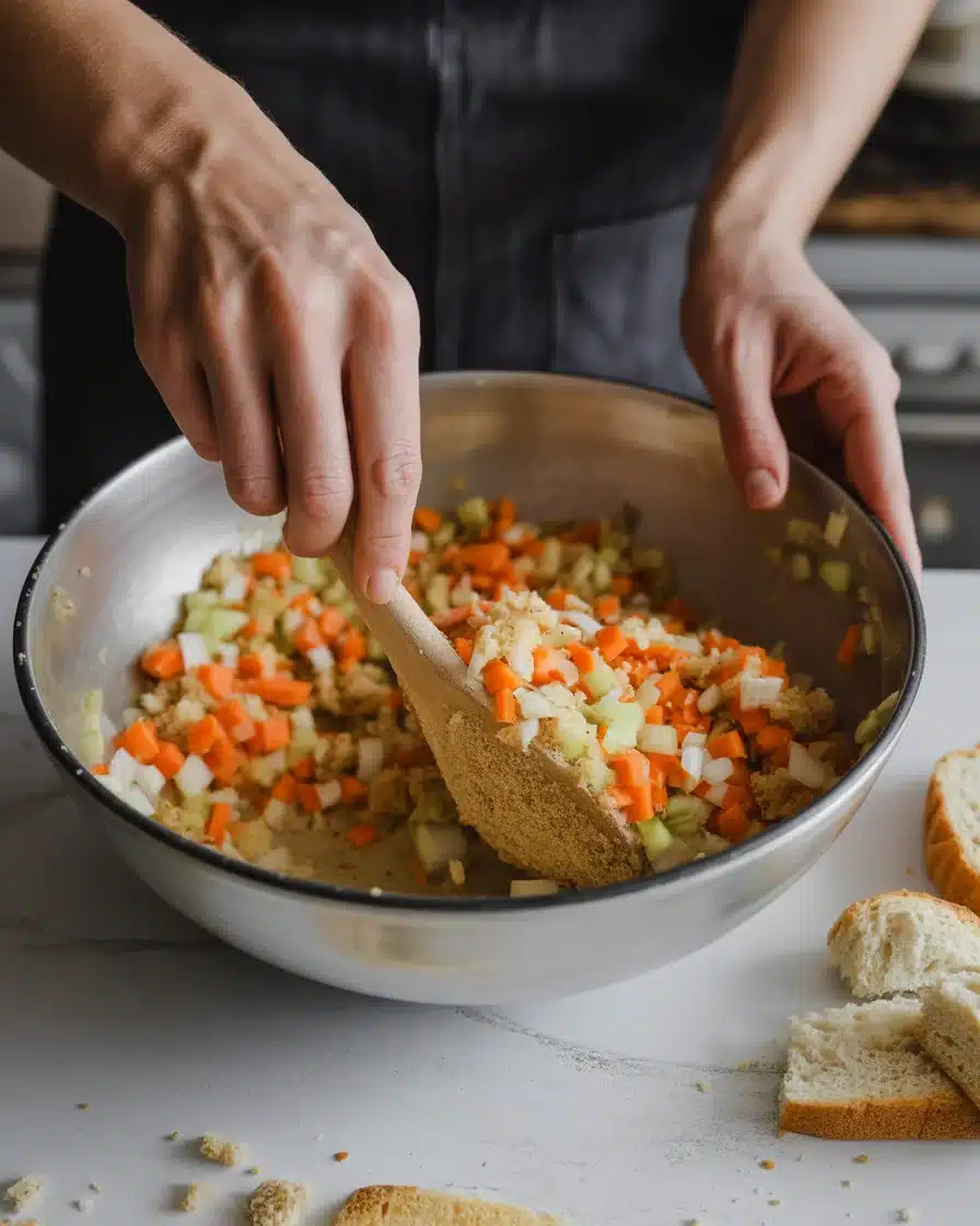 Dump & Go Crock Pot Stuffing with Sausage (No Oven Required)