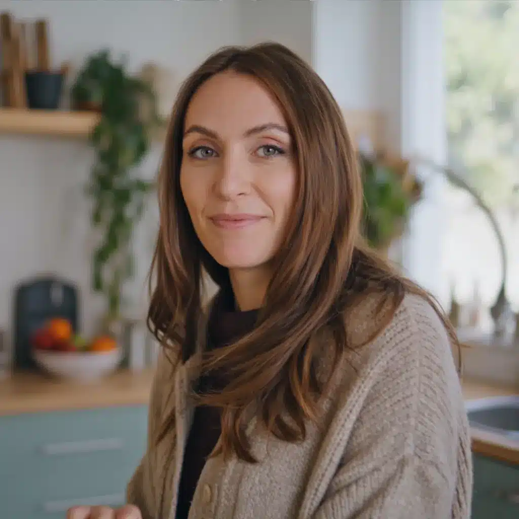 Eleanor with a warm, witty smile and intelligent, kind eyes