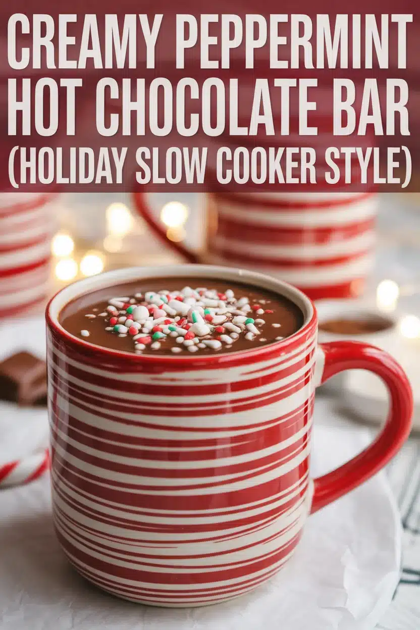 peppermint hot chocolate crock pot