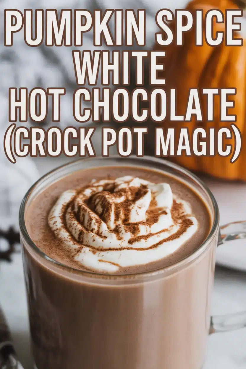 Pumpkin Spice White Hot Chocolate (Crock Pot Magic)