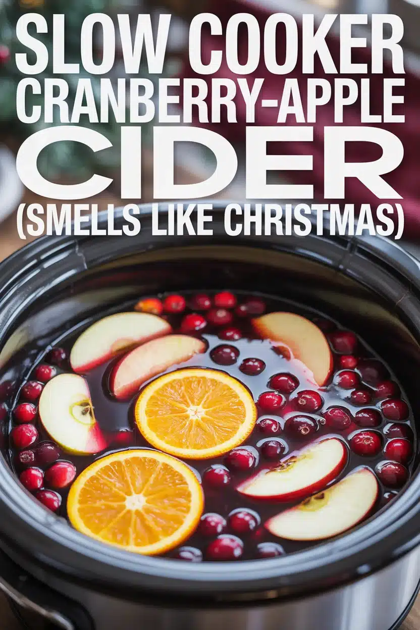 spiced cranberry cider crock pot