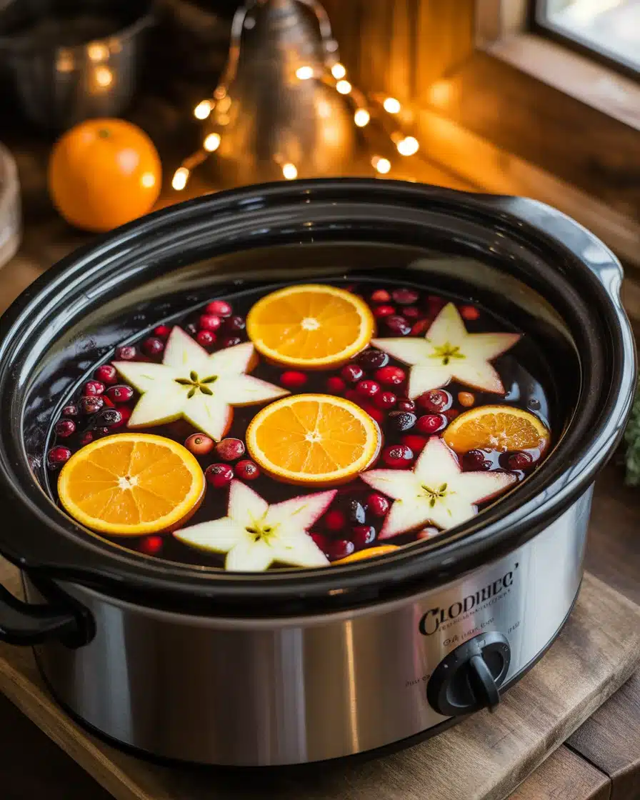 spiced cranberry cider crock pot
