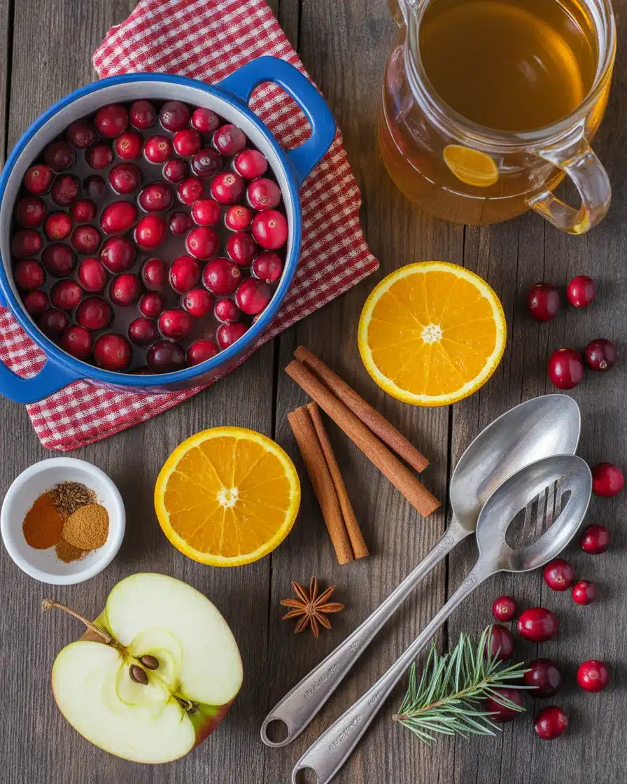 spiced cranberry cider crock pot