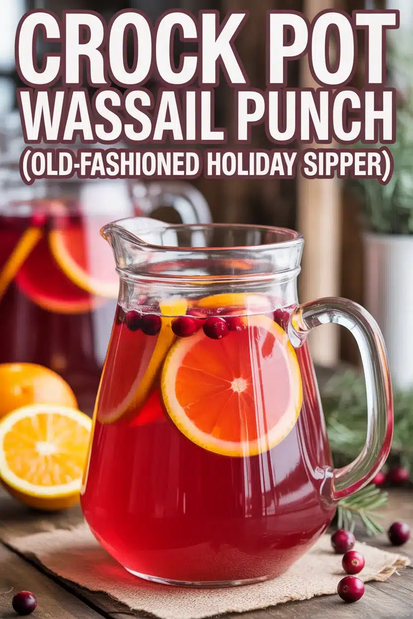 Crock Pot Wassail Punch (Old-Fashioned Holiday Sipper)