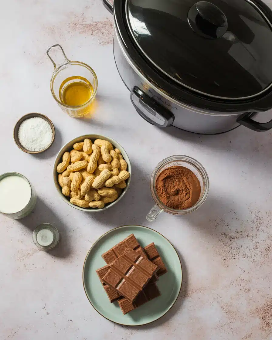 peanut clusters crock pot