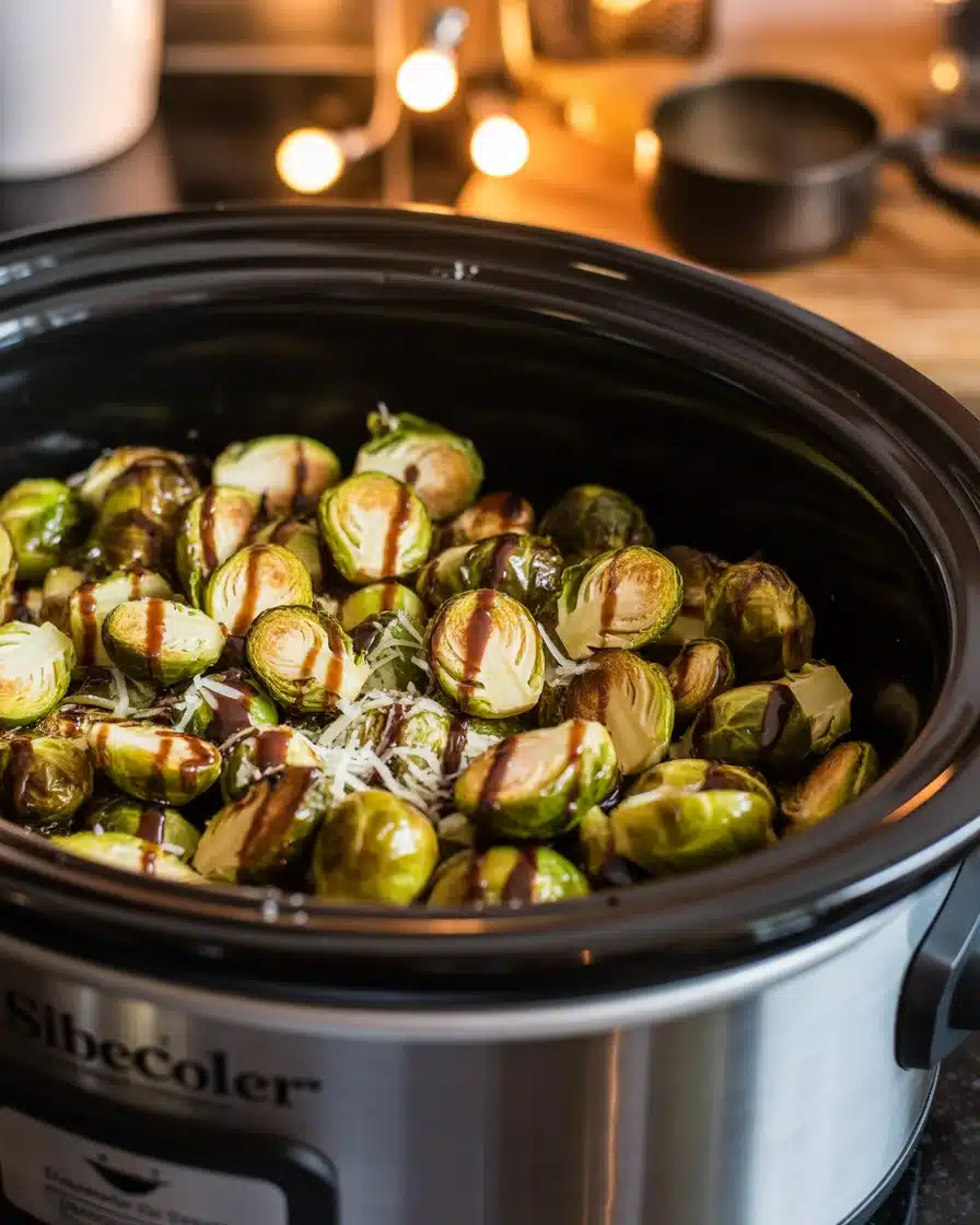balsamic brussels sprouts crockpot
