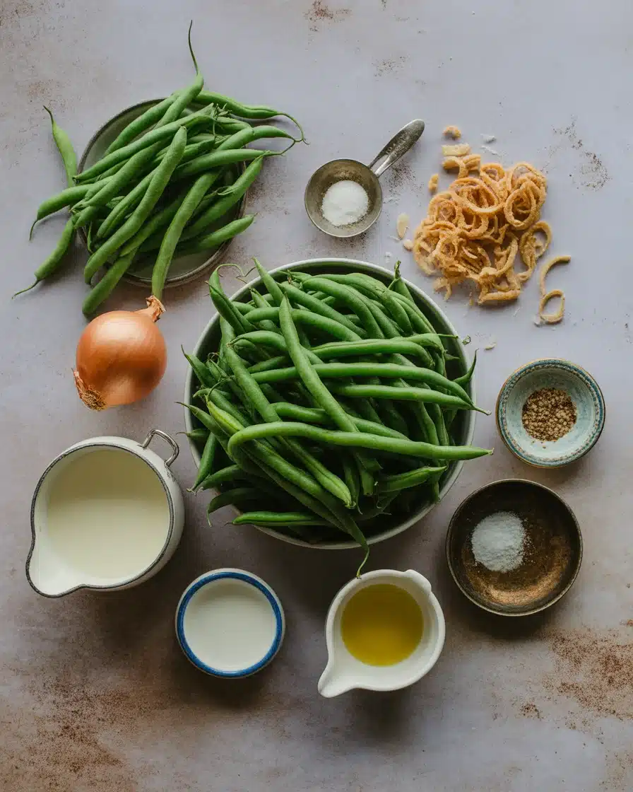 Creamy Green Bean Casserole with Crispy Onions (Crock Pot Style)