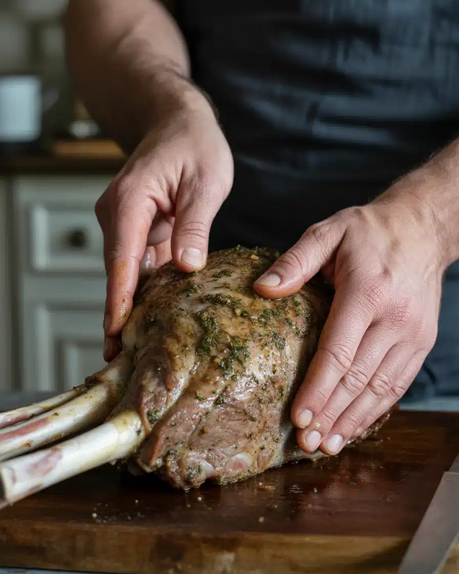 slow cooker leg of lamb