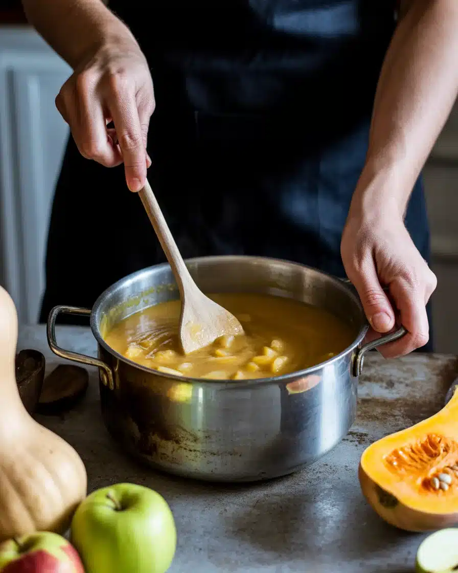 Butternut Squash & Apple Soup (Slow Cooker Comfort Bowl)