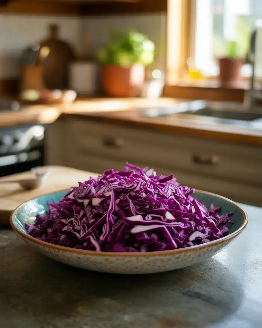 Slow Cooker Red Cabbage with Apples & Spices