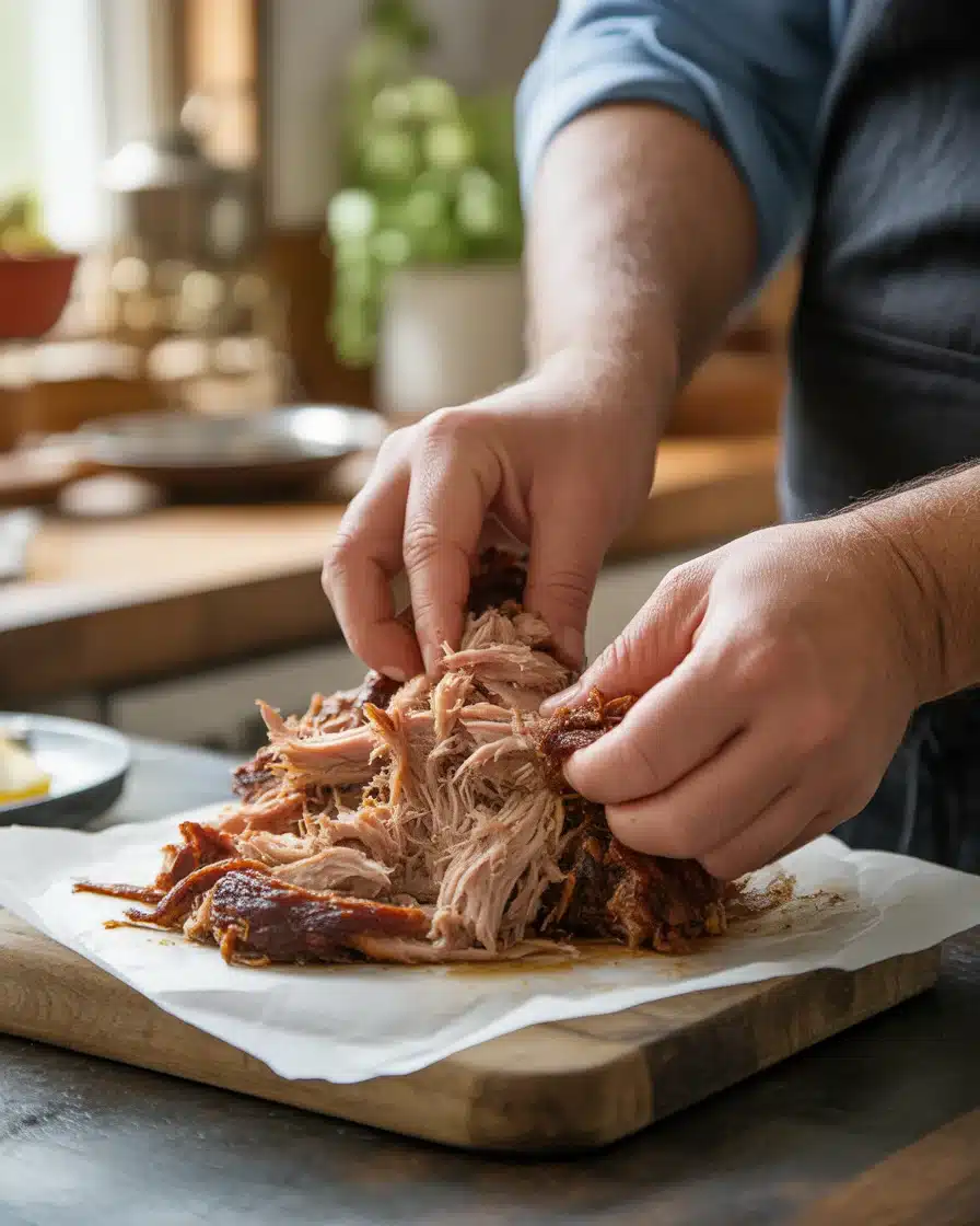 Christmas Pulled Pork with Cranberry Slaw