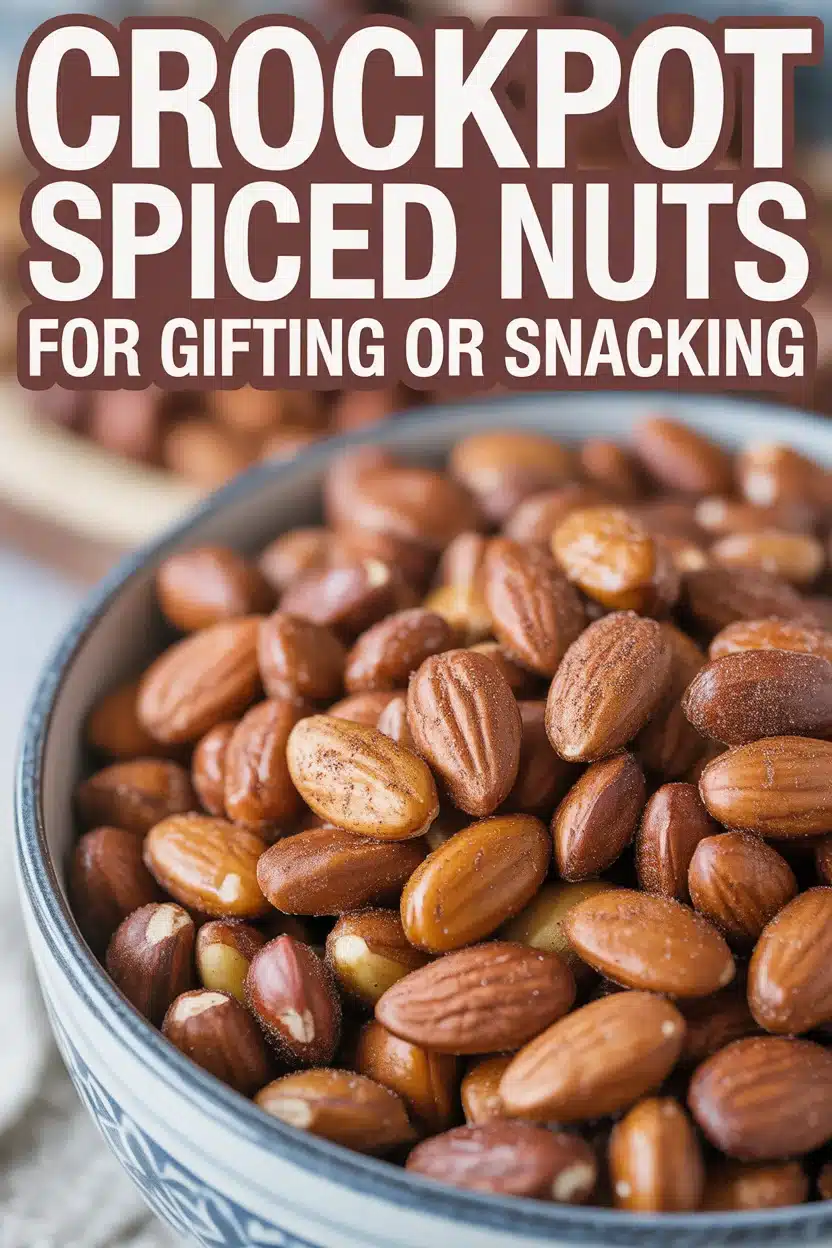 Crockpot Spiced Nuts for Gifting or Snacking