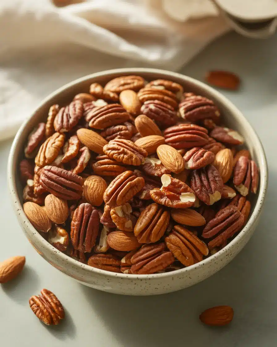 Crockpot Spiced Nuts for Gifting or Snacking