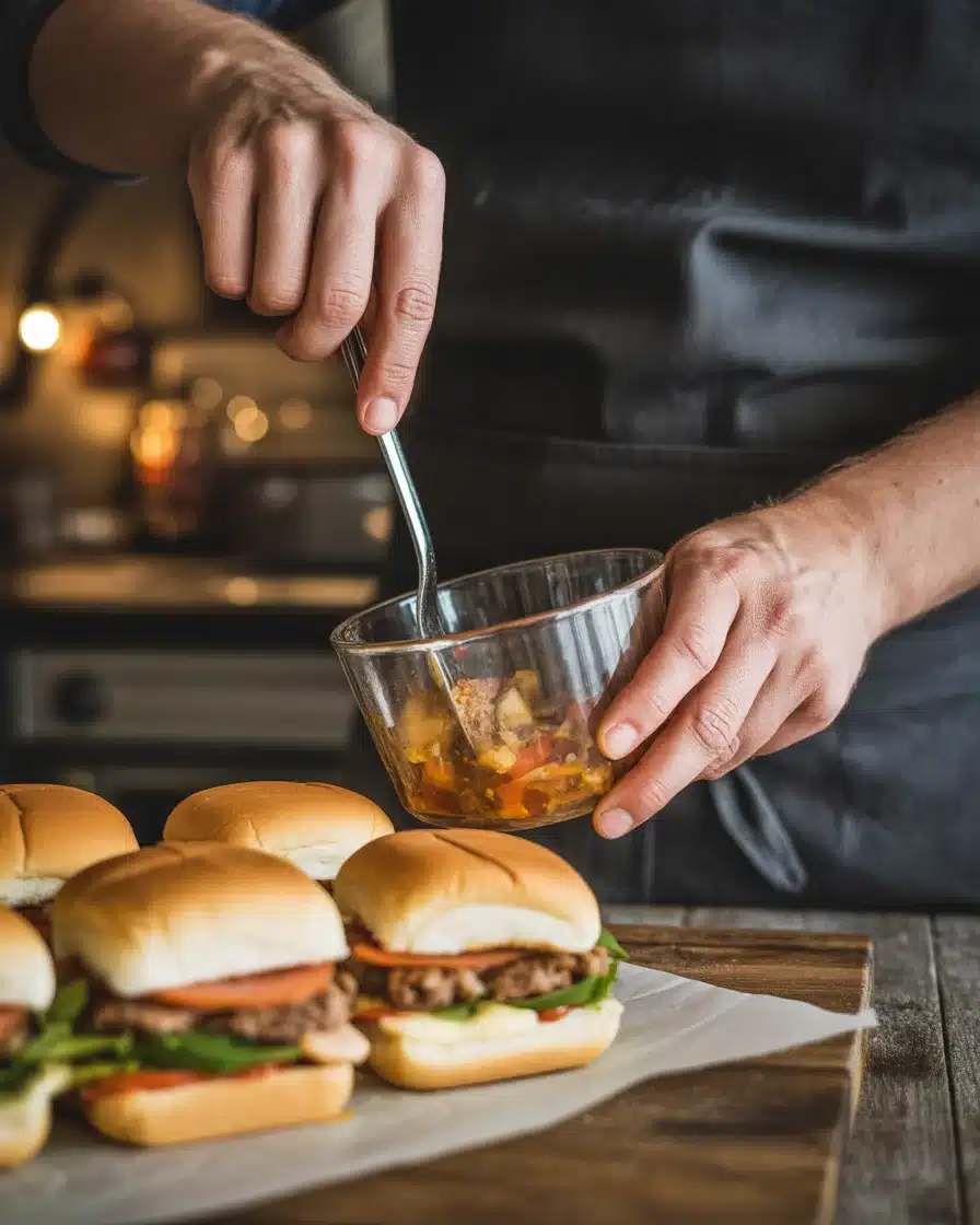 cranberry bbq chicken sliders