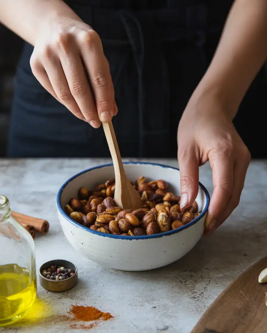 Crockpot Spiced Nuts for Gifting or Snacking
