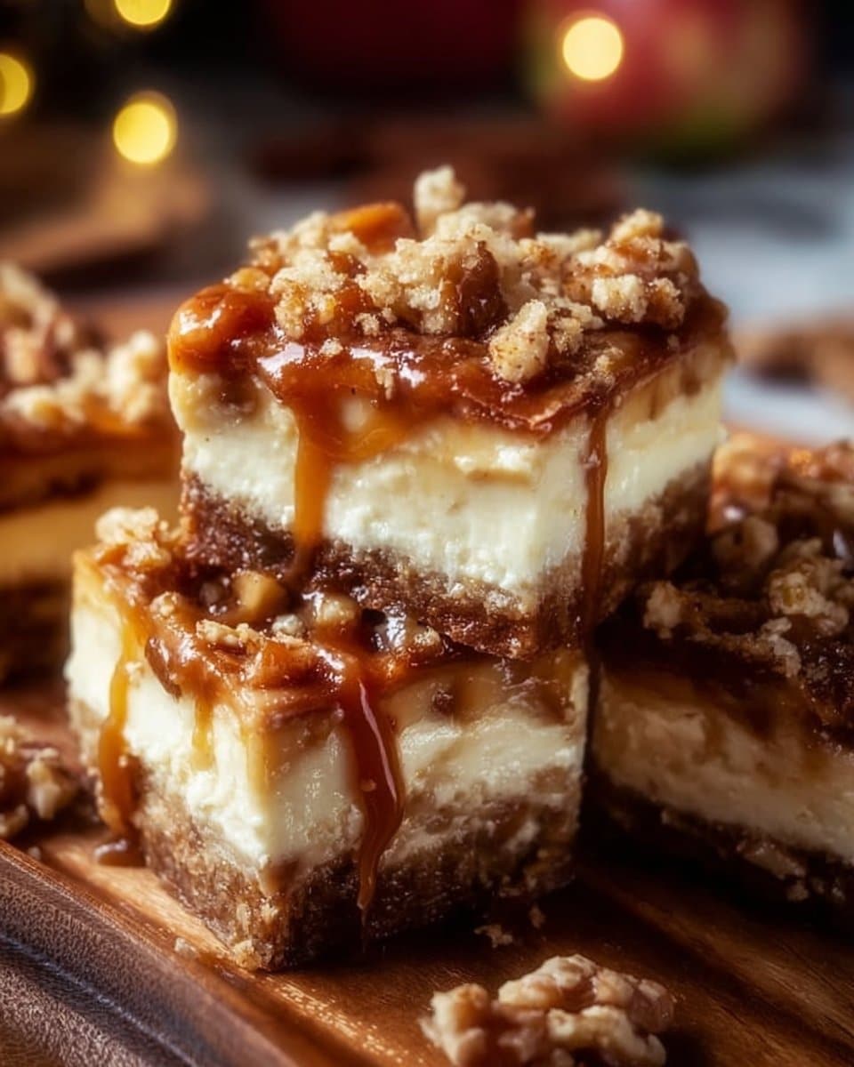 Caramel Apple Cheesecake Bars
