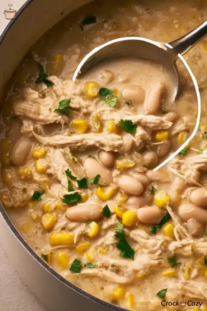 Cozy white chicken chili comforting bowl 2687 image 001