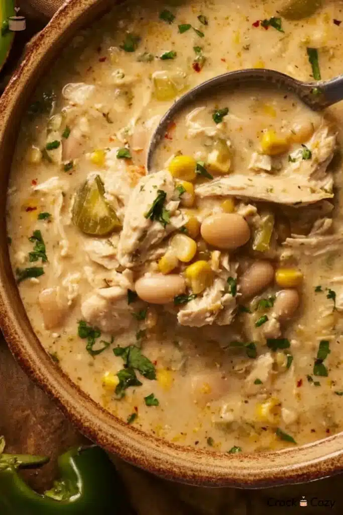 Cozy white chicken chili comforting bowl 2687 image 002