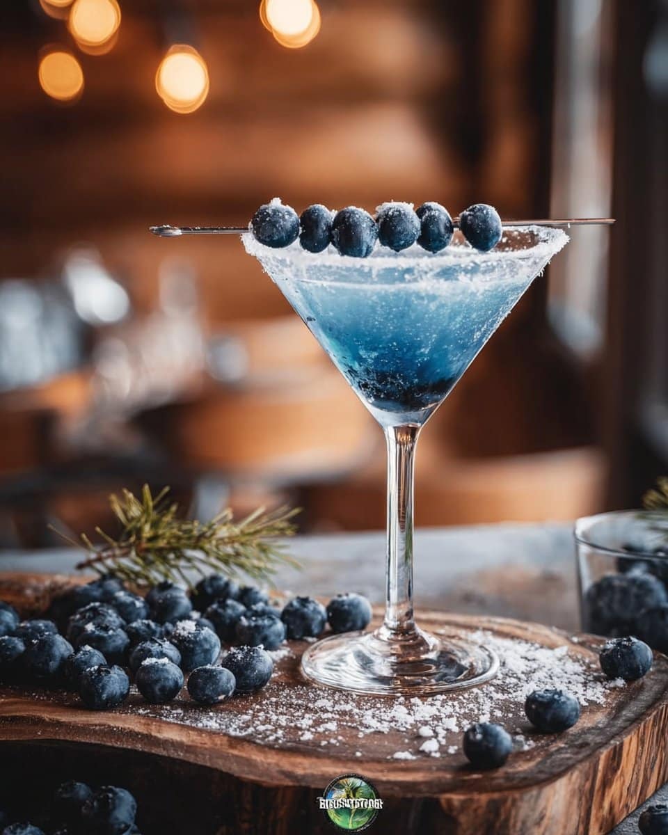 Frostbite Blueberry Martini Cocktail