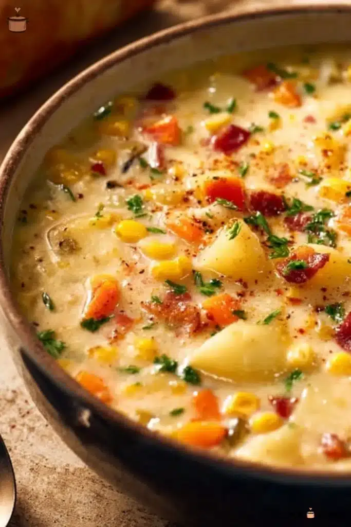 Potato corn chowder southern meal 2640 image 002