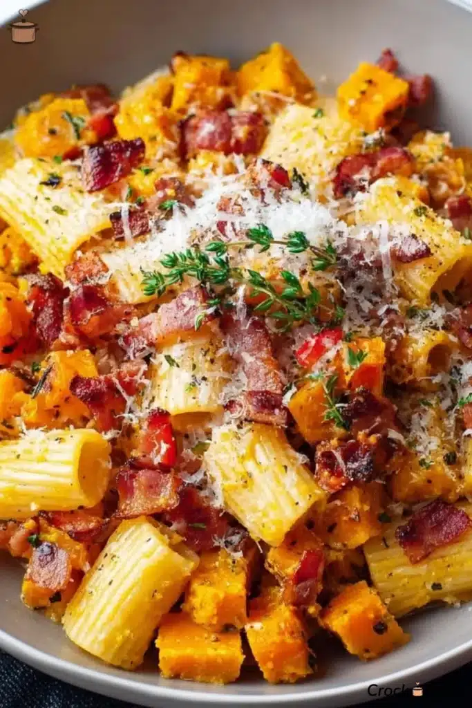 Pumpkin bacon onion pasta autumn 2503 image 001
