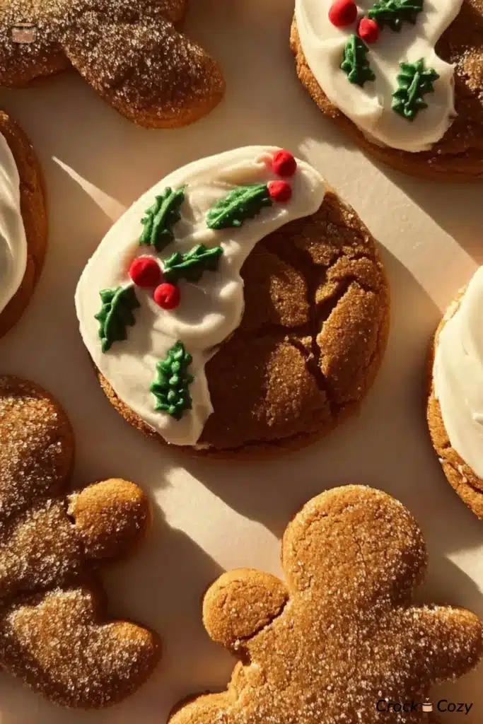 Soft gingerbread cookies family gather 2722 image 001