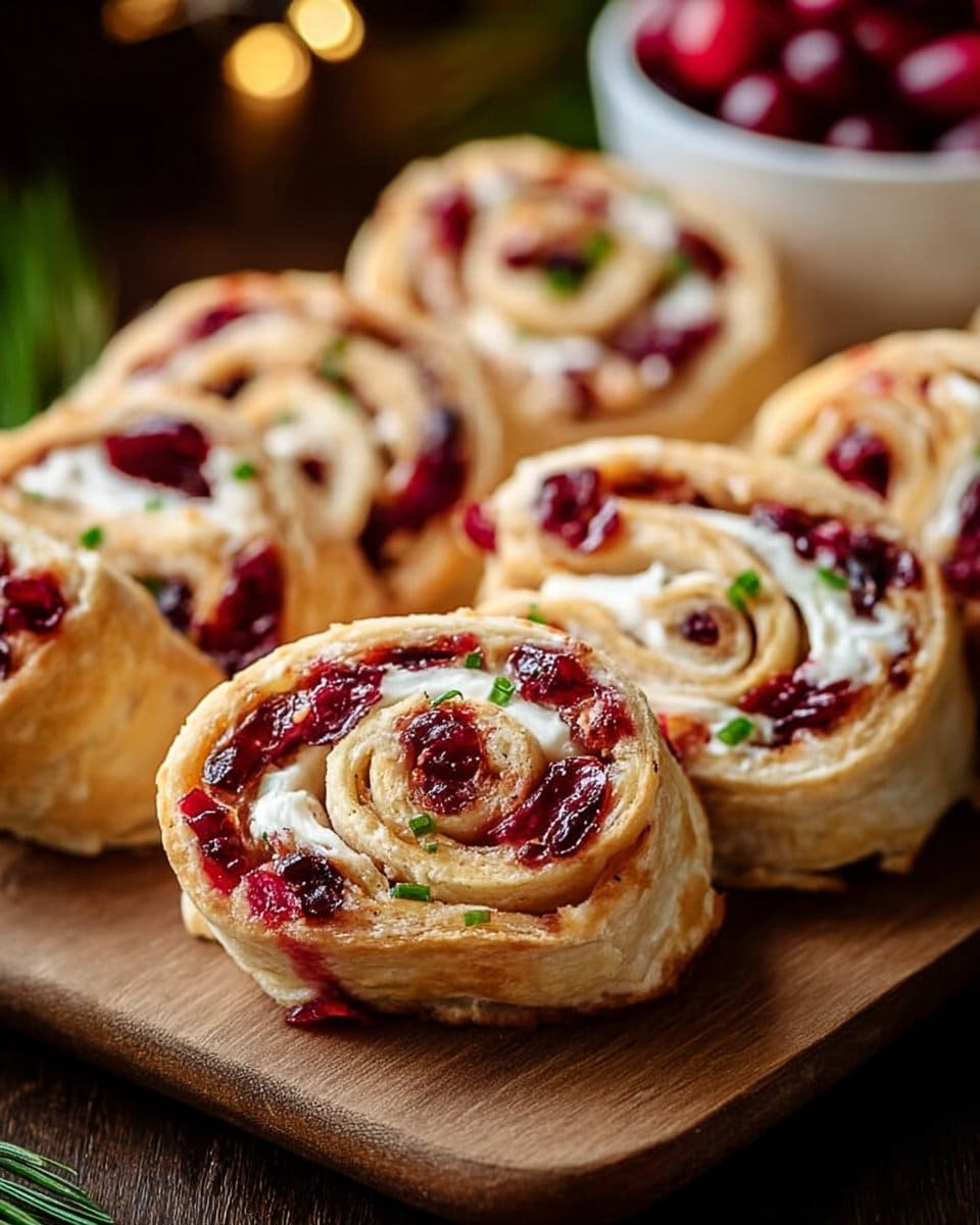 Festive Christmas Cranberry Roll Ups
