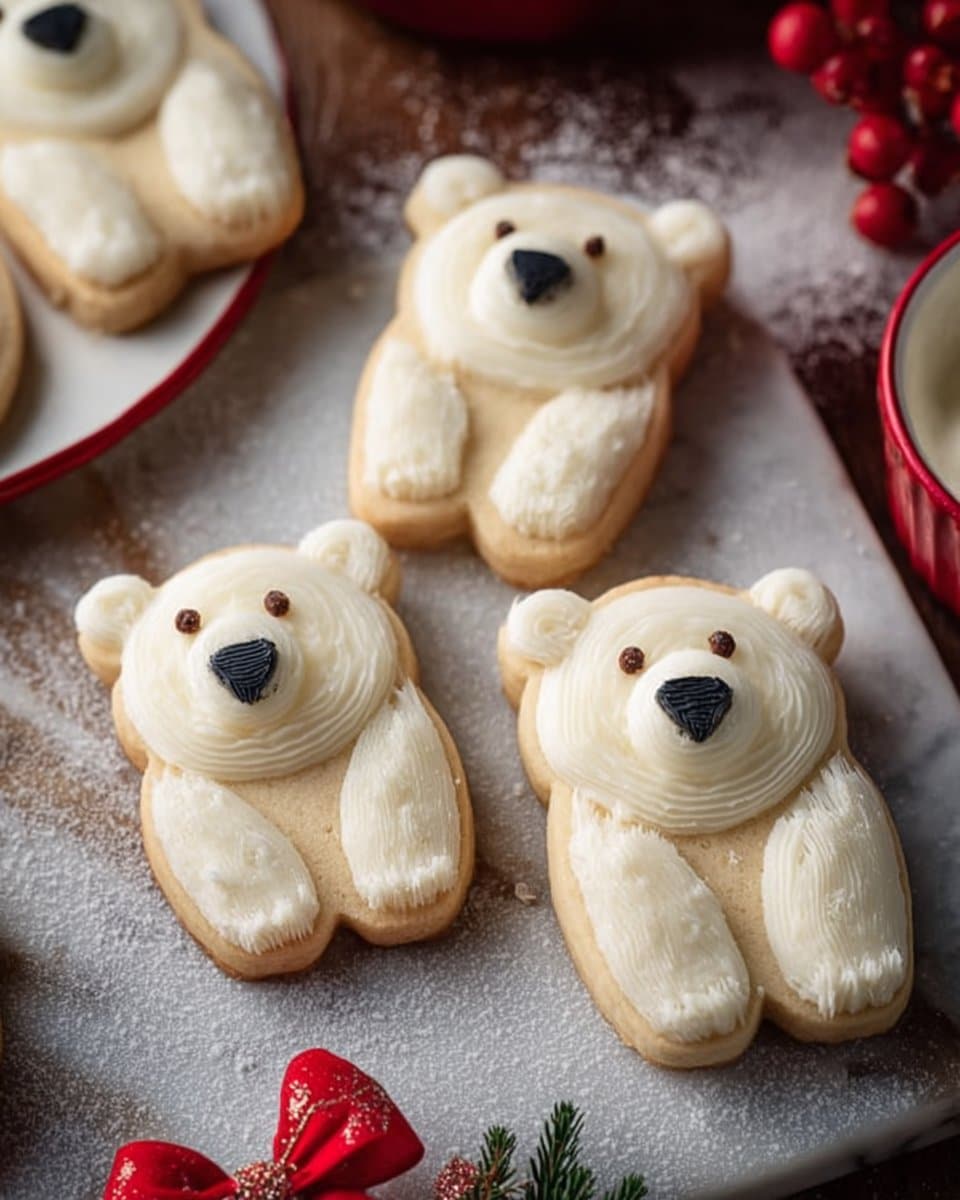 Buttercream Polar Bear Cookies