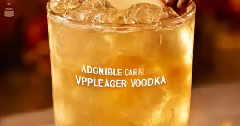 Apple Cider Vodka Crush cocktail with fresh apples and spices