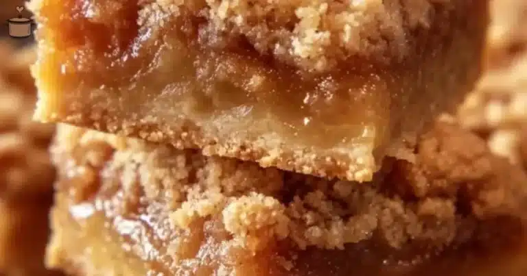 Delicious Apple Crisp Bars topped with oat crumble and fresh apple slices