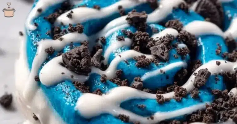 Freshly baked Chocolate Cinnamon Rolls with melted chocolate and cinnamon swirls