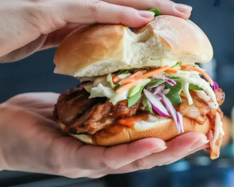 Sweet and tangy cranberry BBQ chicken sliders, perfect for parties and easy meal prep.